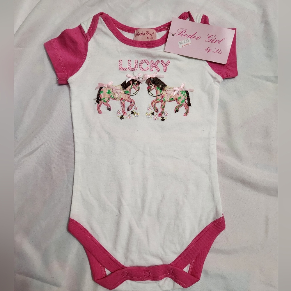 NWT Rodeo Girl Onesie Size 9M